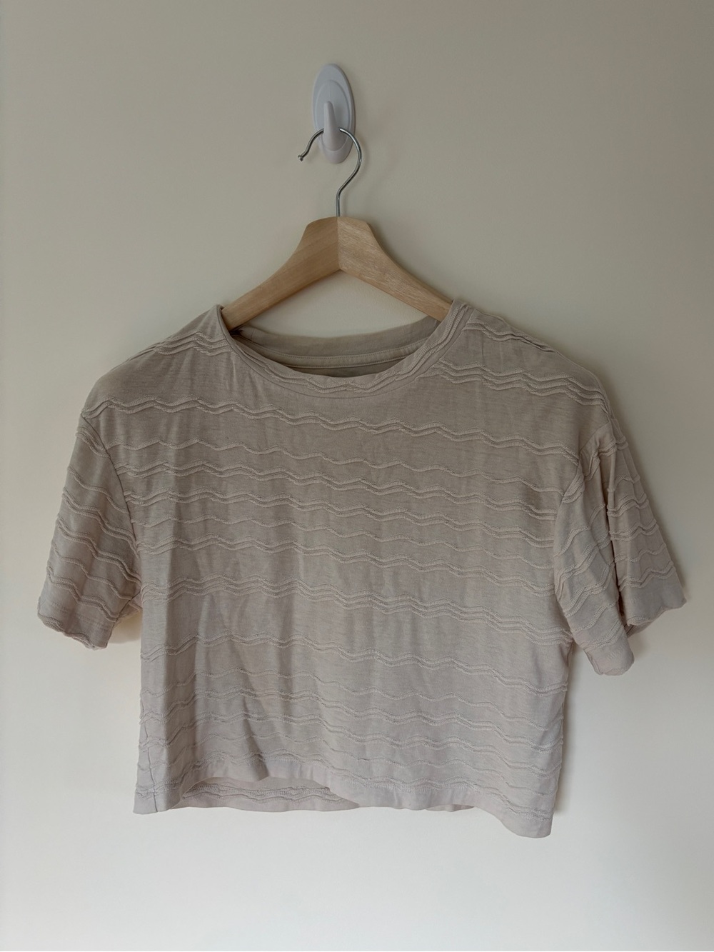 Madewell Texture & Thread Wavy Detail Tee Shirt